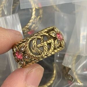 Gold and Pink Designer Ring